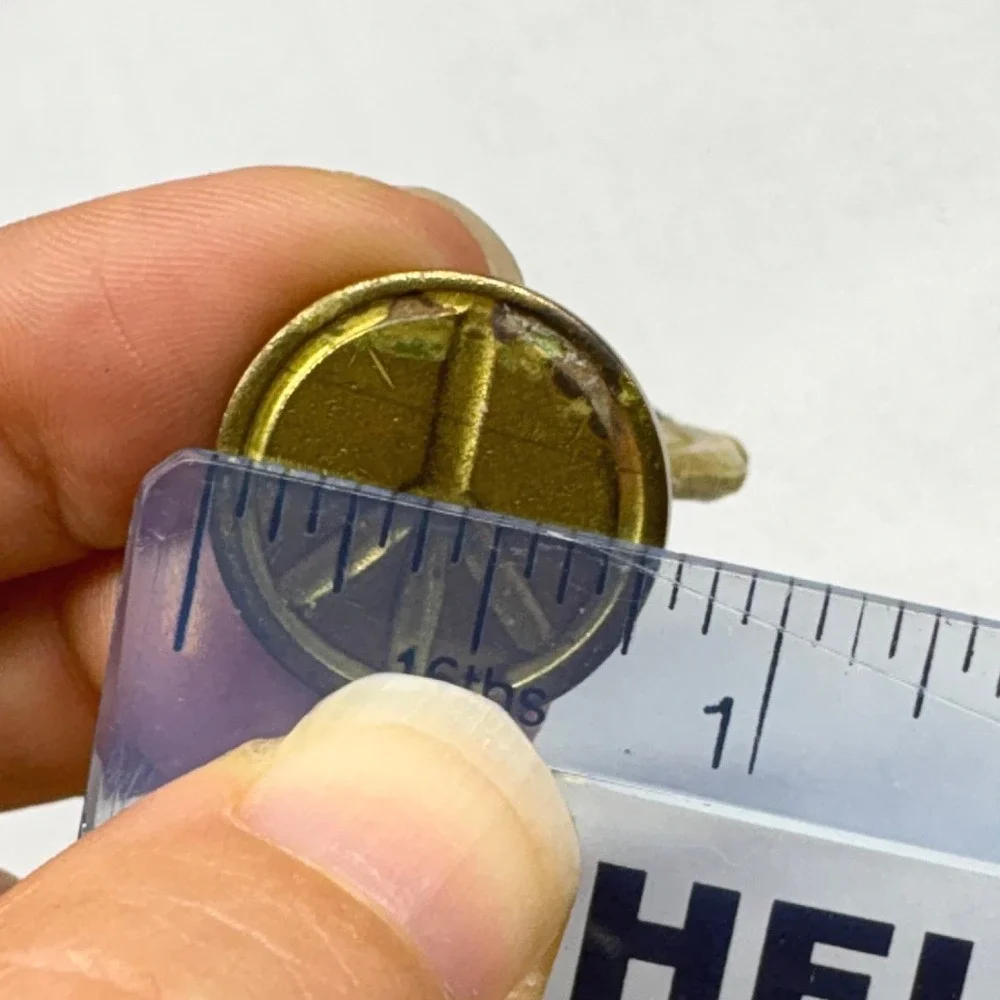 Unbranded Wax Seal Stamp Unisex Small Gold Fair Peace Sign Vintage Brass